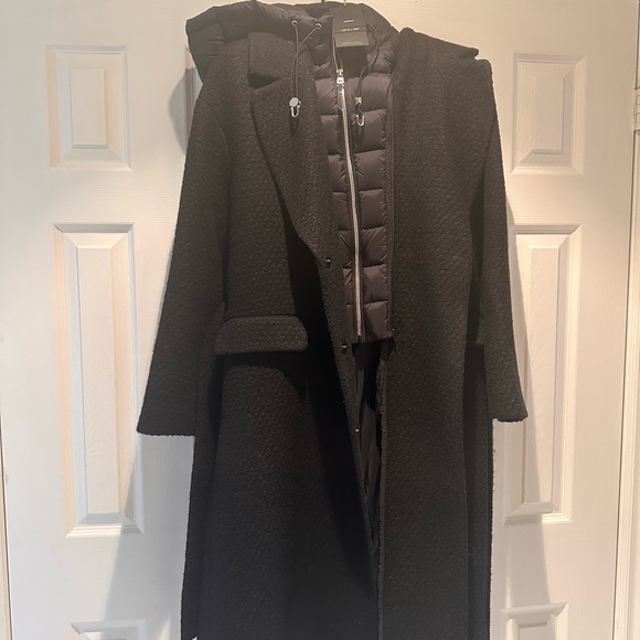 BRAND NEW LILA WOMENS WOOL BLEND JACKET WITH REMOVABLE HOODED DICKIE RUDSAK - Picture 7 of 10